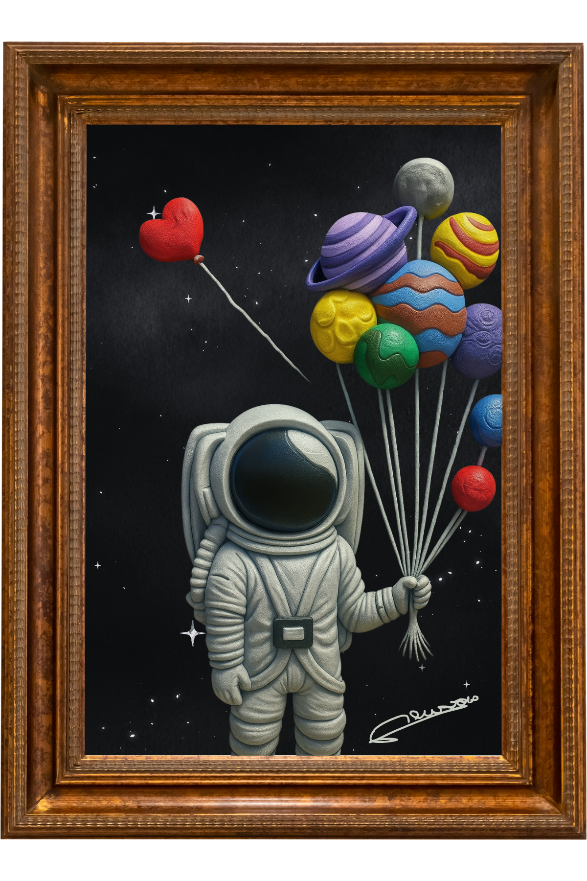 PEINTURE MOON SIGNÉE